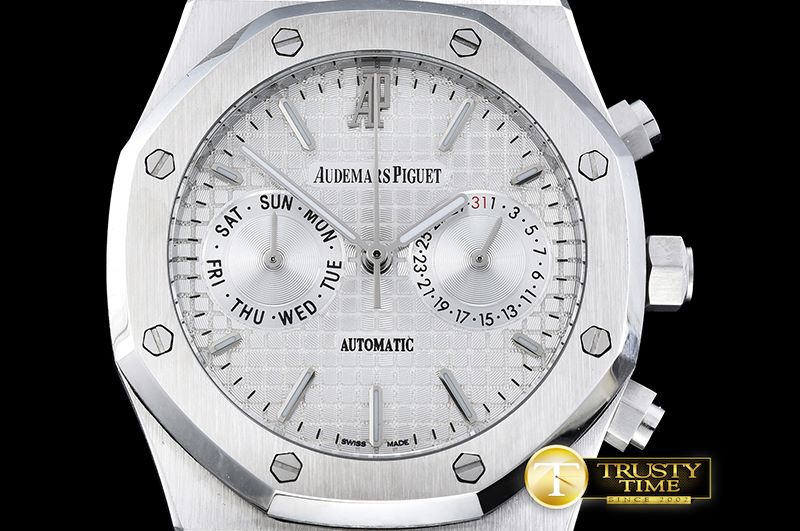 오데마피게 Royal Oak Calendar SS/SS White VK Quartz -AP0380B