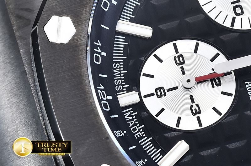오데마피게 RO Offshore Novelty PVD/RU Black/Wht JHF A3126 Secs@9 -AP0381B