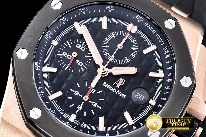 오데마피게 RO Offshore Novelty RG/RU Black JHF A3126 Secs@9 -AP0381D