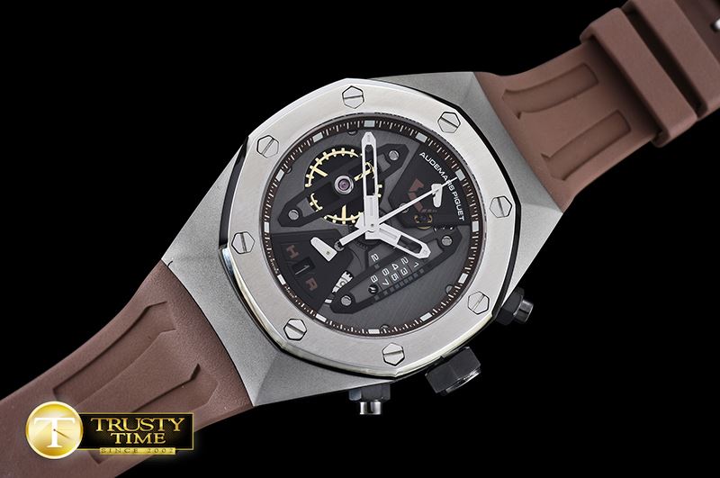 오데마피게 Royal Oak Concept SS/RU Grey/Brown VK Quartz -AP0395