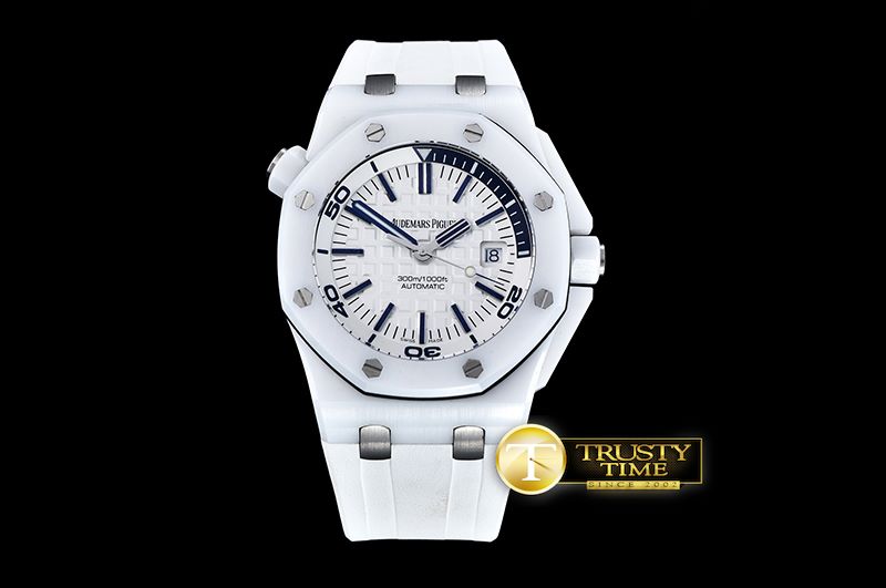 오데마피게 Royal Oak Diver Ceramic CER/RU Wht/Blue BP MY9015 Mod -AP0398B
