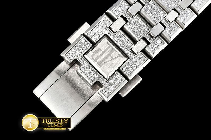 오데마피게 Royal Oak Chrono 26320ST Diams SS/SS Ice Bling VK Qtz -AP0414