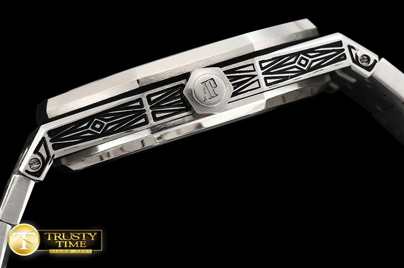 오데마피게 Royal Oak Ref.15400 Custom V2 SS/SS Grey Jap 821A Mod -AP0494C
