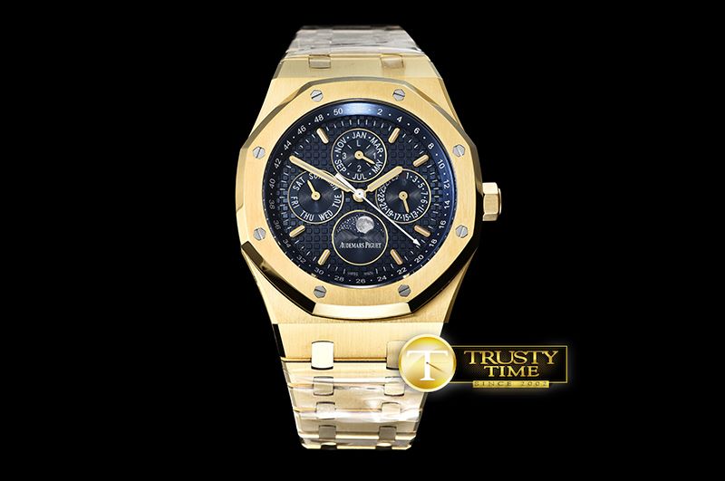 오데마피게 Royal Oak Perpetual Calendar 26574 YG/YG Blue JF A5134 -AP0498