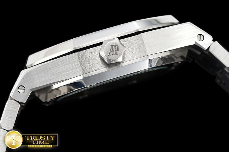 오데마피게 AP Royal Oak 37mm Frosted SS/SS White JHF MY9015 -AP0511A