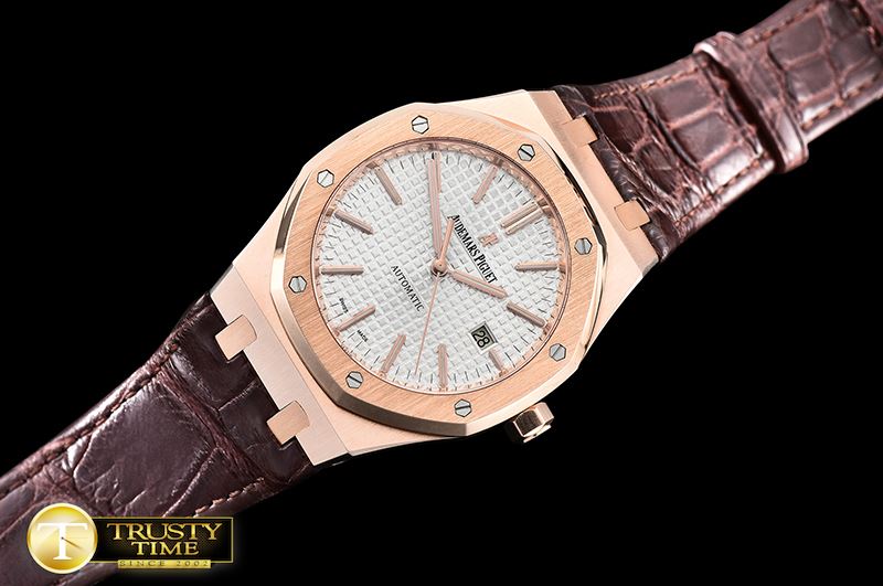 오데마피게 Royal Oak 15400 Wrapped RG/LE2 White BP MY9015 Mod 3120 -AP0514C