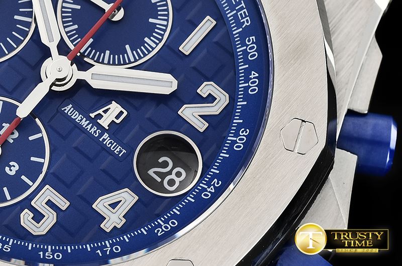 오데마피게 Royal Oak Offshore 2018 SIHH Indigo Blue SS/RU JF A3126 -AP0529