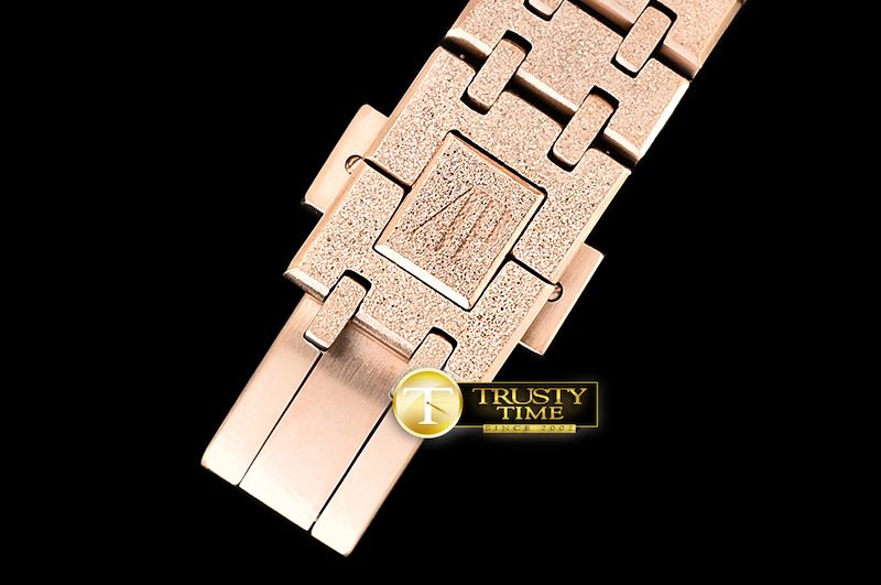 오데마피게 AP Royal Oak 33mm Frosted RG/RG Rose JHF V2 Swiss Qtz -AP0532B