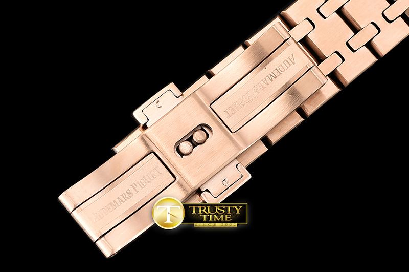 오데마피게 AP Royal Oak 33mm Frosted RG/RG Rose JHF V2 Swiss Qtz -AP0532B