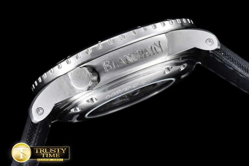 블랑팡 500 Fathoms SS/LE White Dial Num MY9015 -BLP024C