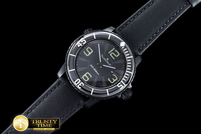 블랑팡 500 Fathoms PVD/LE Black Dial Num MY9015 -BLP024F
