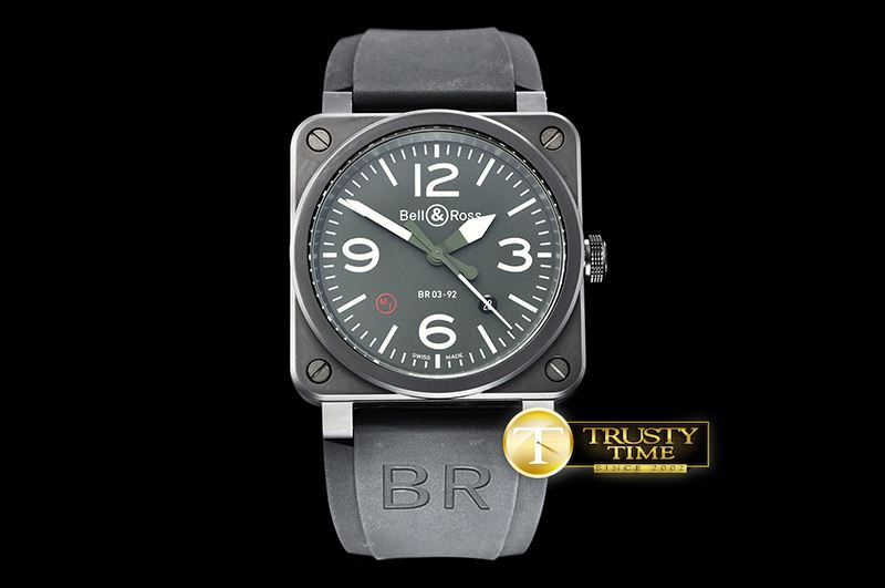 벨&로스 Bell Ross BR0392 CER/RU Green Miyota 9015 -BR108B