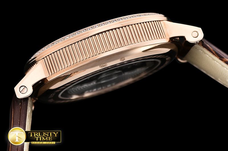 브레게 Breguet Classique MoonPhase Diam RG/LE White MY9015 Mod -BRE071B