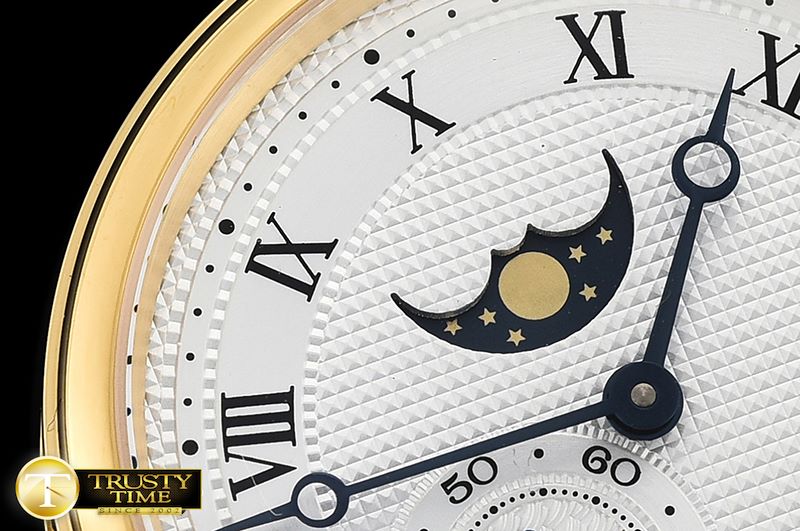 브레게 Classique MoonPhase Ref.3300 YG/LE White MY9015 Mod -BRE080A