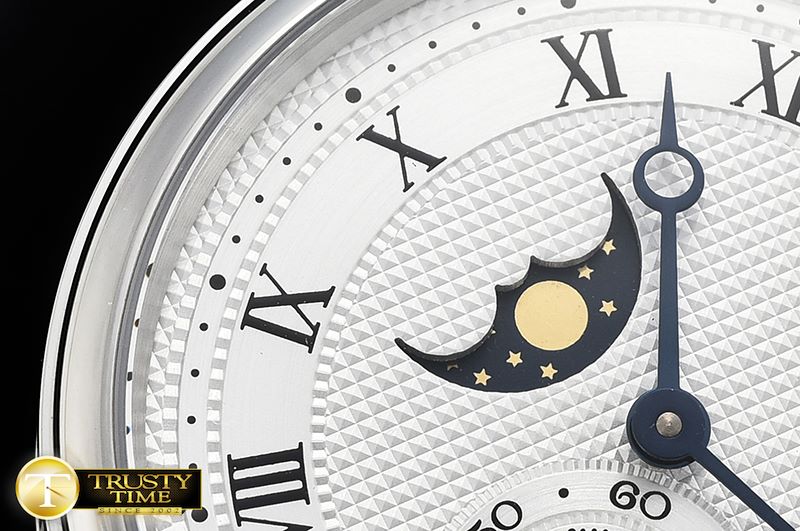 브레게 Classique MoonPhase Ref.3300 SS/LE White MY9015 Mod -BRE081