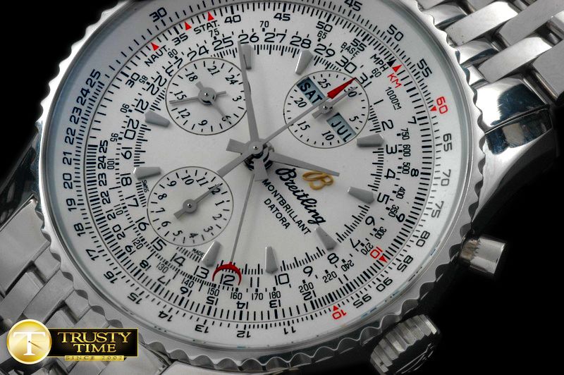 브라이틀링 Montbrillant Datora SS/SS White Asia 7751 -BSW0244D