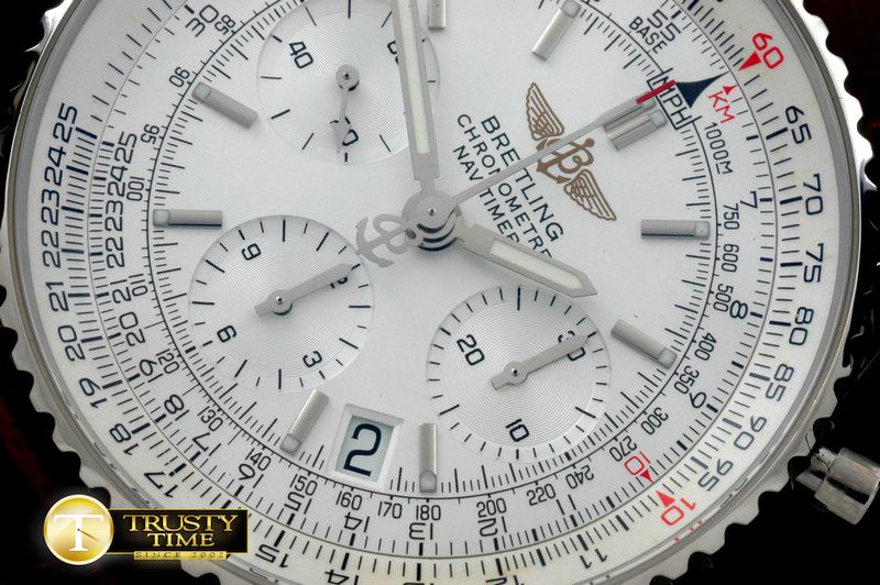 브라이틀링 Navitimer SS/LE Wht Sticks 7750 -BSW0281B