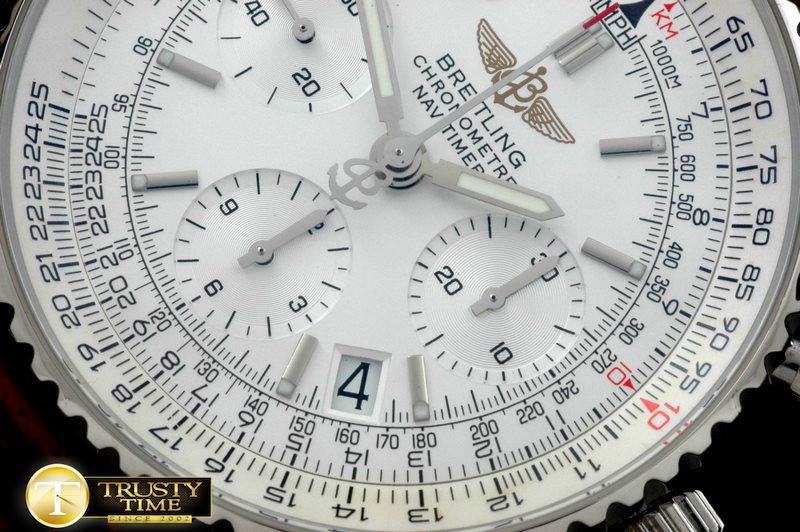 브라이틀링 Navitimer SS/LE Wht Sticks 7750 -BSW0281B