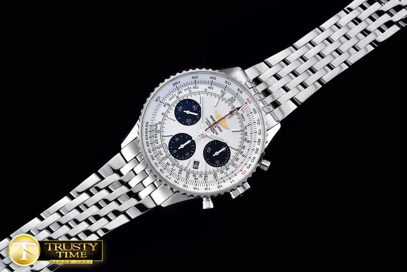 브라이틀링 Navitimer SS/SS White Sticks A7750 -BSW0316