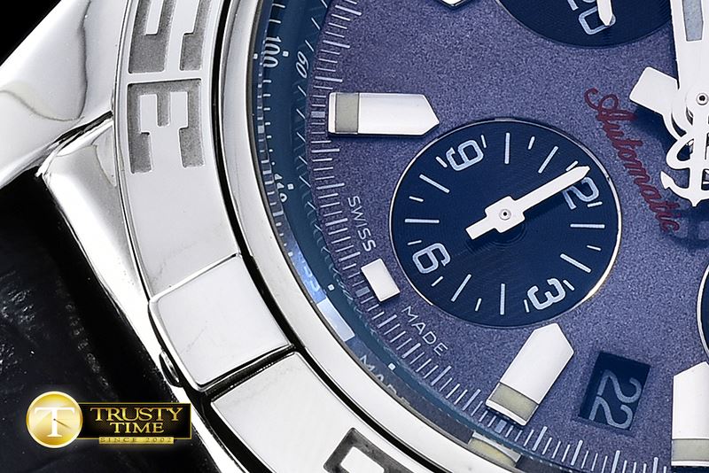 브라이틀링 Chronomat B01 SS/SS Gray Sticks A7750 28800bph JF -BSW0317B