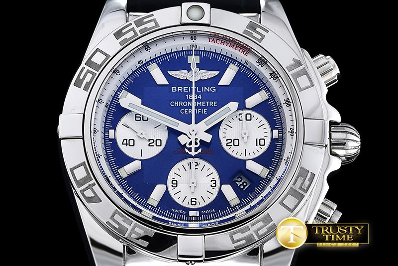 브라이틀링 Chronomat B01 SS/SS Blue Sticks A7750 28800bph JF -BSW0317D