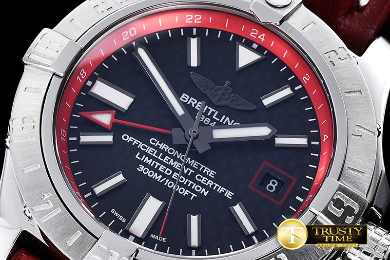 브라이틀링 Avenger II GMT SS/LE Black Stick A2836 -BSW0318