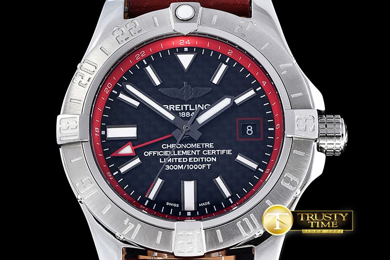 브라이틀링 Avenger II GMT SS/LE Black Stick A2836 -BSW0318