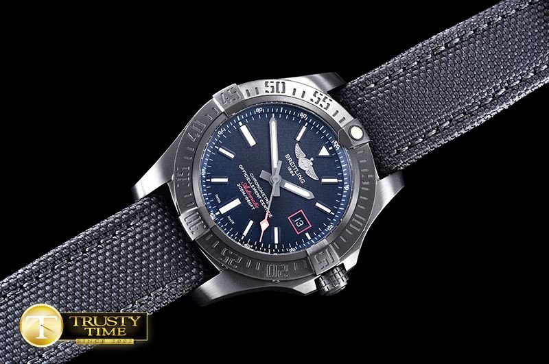 브라이틀링 Avenger BlackBird 44mm DLC/TI/NY Black A2824 -BSW0322