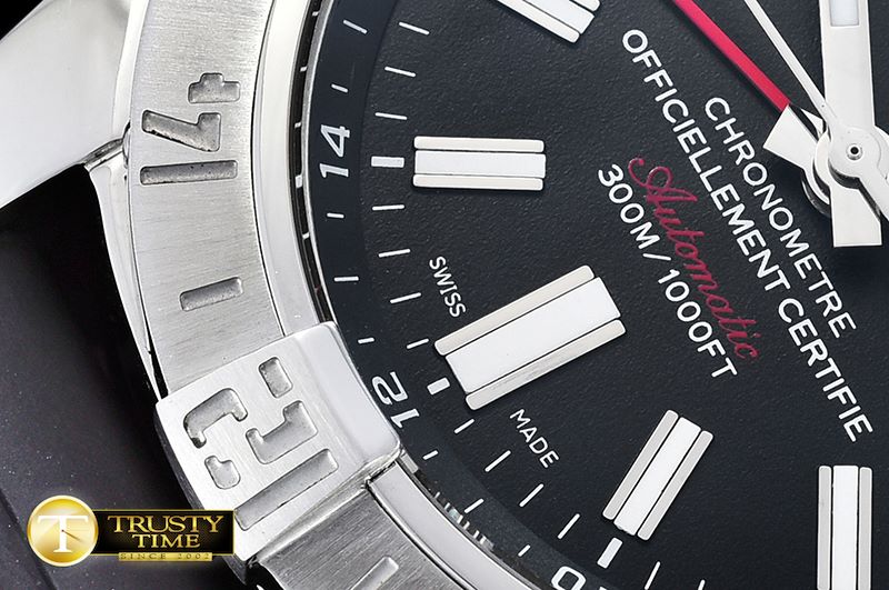 브라이틀링 Avenger II GMT A3239011 SS/RU Black GF A2836 -BSW0336B