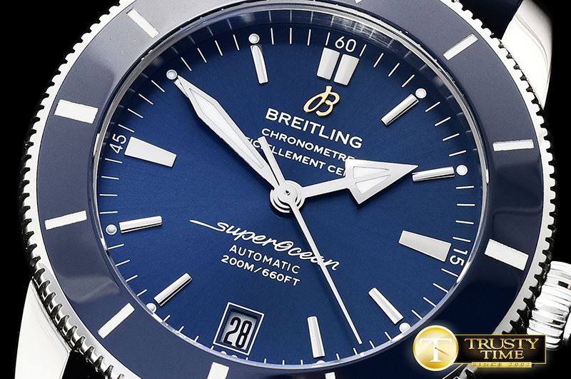 브라이틀링 Superocean Heritage II 42mm SS/RU Blue GF MY9015 Mod -BSW0364A