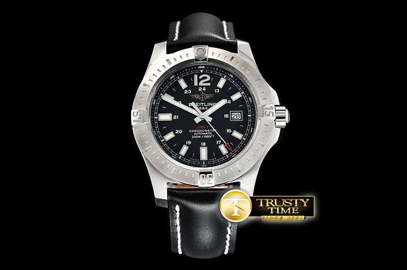 브라이틀링 Colt Automatic 42mm SS/LE Black ANF Asia 2836 -BSW0367B