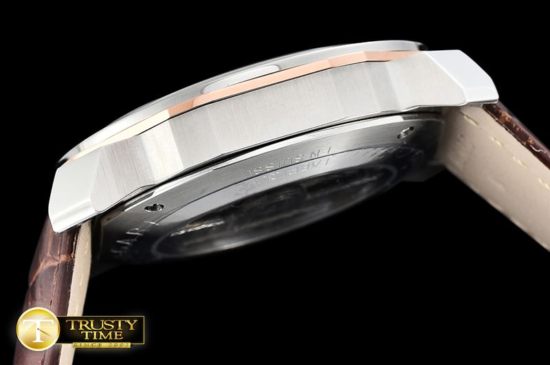 불가리 Octo Solotempo Automatic SS/LE White/RG Asia 23J Mod -BVG0066A