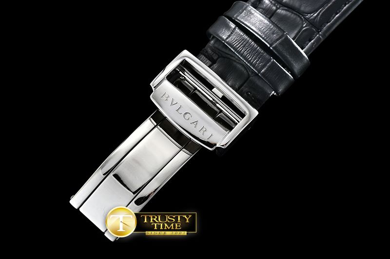 불가리 Octo Solotempo Automatic RG/SS/LE Black Asia 23J Mod -BVG0069C