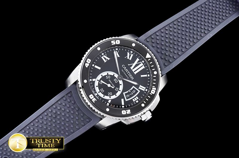 까르띠에 Cartier De Calibre Diver SS/RU Black MY8205 -CAR0357B