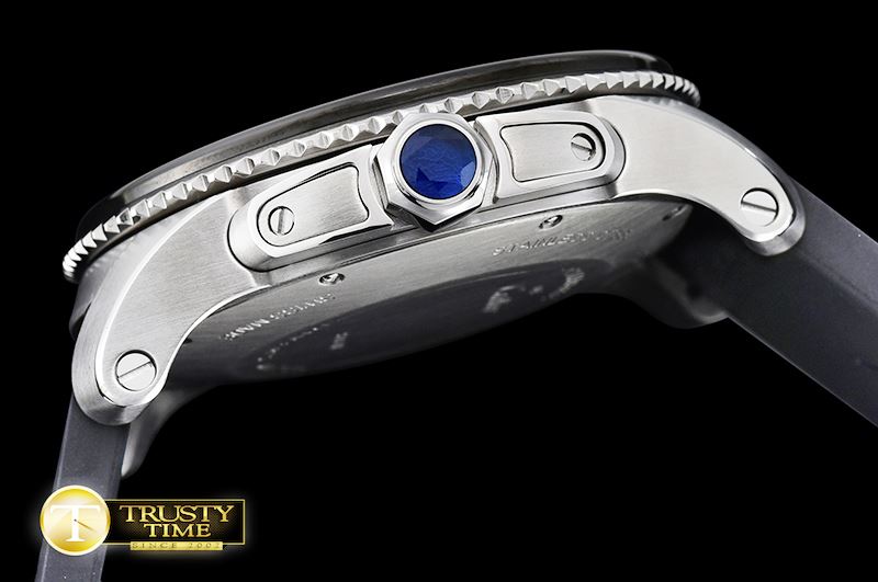 까르띠에 Cartier De Calibre Diver SS/RU Black MY8205 -CAR0357B