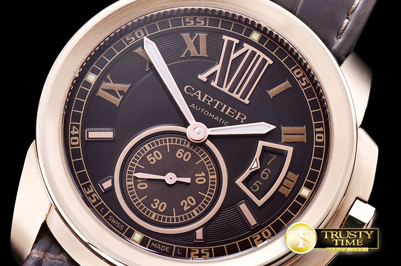 까르띠에 Cartier De Calibre RG/LE Brown JF Miyota 8205 -CAR0361B