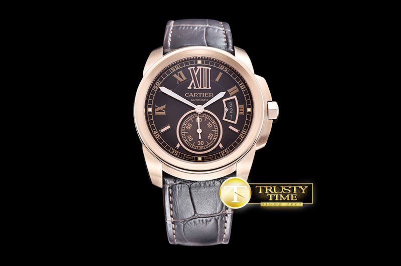 까르띠에 Cartier De Calibre RG/LE Brown JF Miyota 8205 -CAR0361B