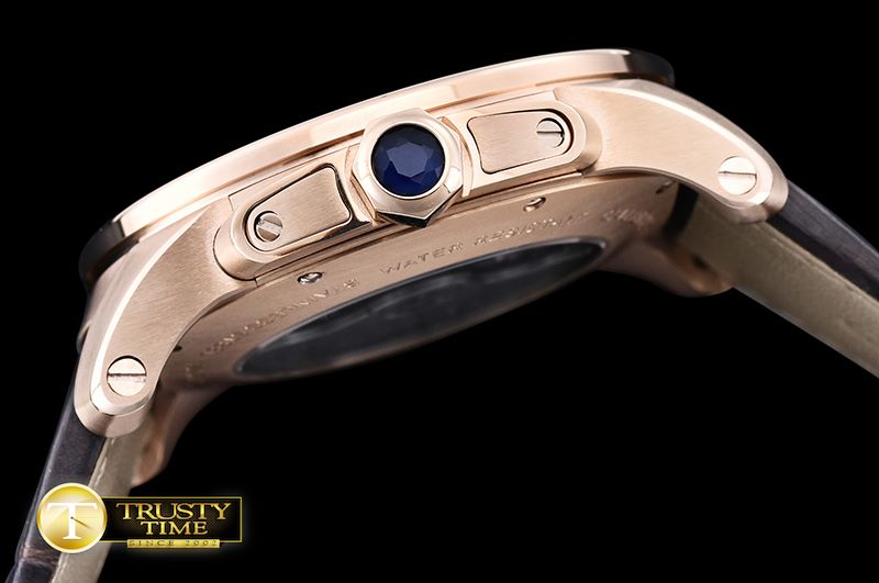 까르띠에 Cartier De Calibre RG/LE Brown JF Miyota 8205 -CAR0361B