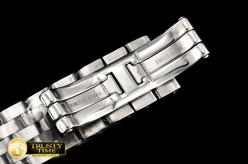까르띠에 Santos Demoiselle Ladies SS/SS Pink MOP Swiss Quartz -CAR0384D