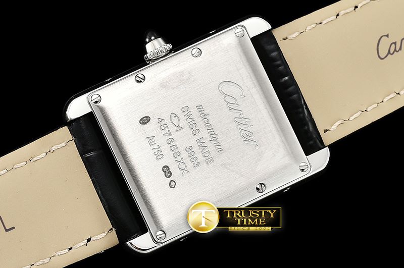 까르띠에 Cartier Tank Solo Mens SS/LE White XF Swiss Quartz -CAR0406A