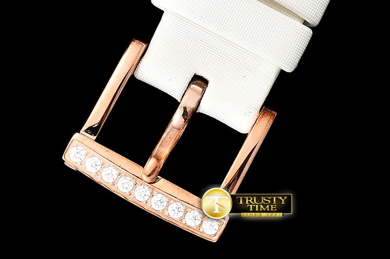 쇼파드 L'Heure Du Diamant Round RG/LE (White) Rose Gold MY9015 -CH138B