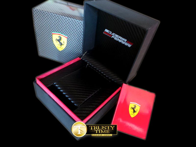페라리 Scuderia Chronograph PVD/RU Black/Yellow Jap Qtz -FERR001B