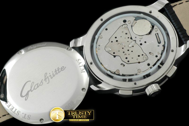 글라슈테 Senator Chrono SS/LE Black OS20 Quartz -GLA0031E