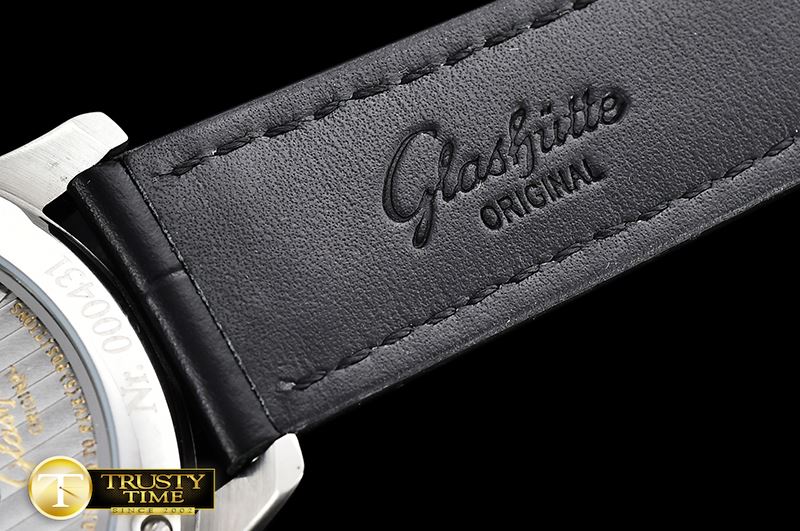 글라슈테 Senator Chronometer Power Reserve SS/LE White Asia HW -GLA0039A