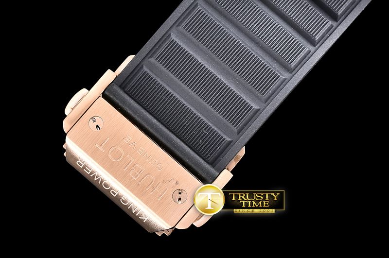 위블로 King Power Foudroyante 48mm CER/RG/RU Black Asia 7750 -HUB0367
