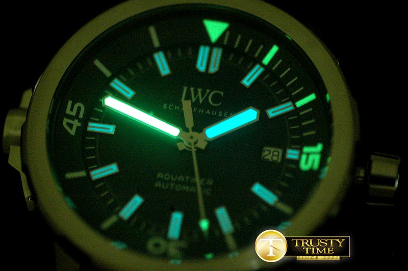 IWC 2013 Aquatime Auto SS/RU Black A2836 -IWC0264B