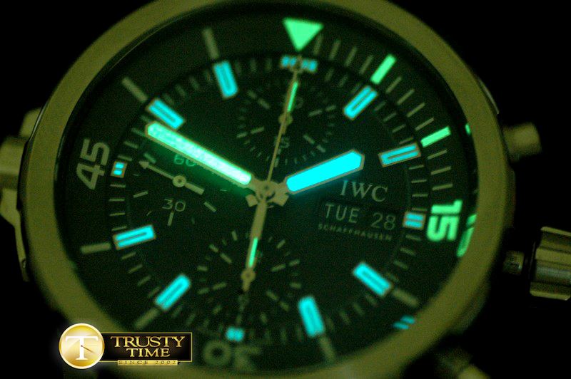 IWC 2014 Aquatimer Cousteau Diver SS/RU Black A7750 -IWC0272B