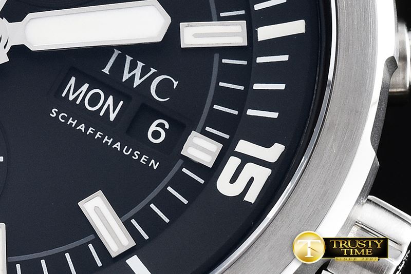 IWC AquaTimer Chronograph SS/RU Black V6F Asia 7750 -IWC0334B