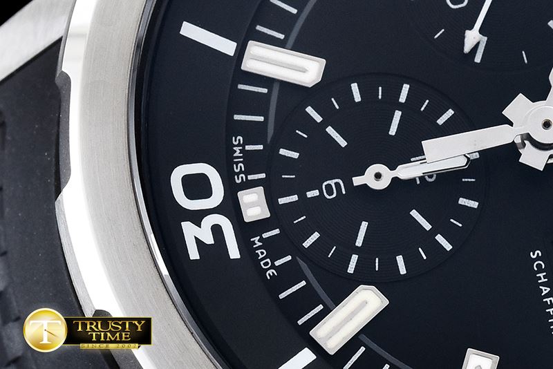 IWC AquaTimer Chronograph SS/RU Black V6F Asia 7750 -IWC0334B