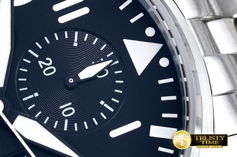 IWC IWC Pilot Chronograph Ref.3777 SS/SS Black V6F A7750 -IWC0339